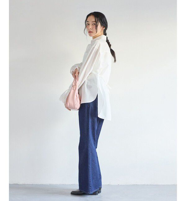 VIS「レーススリーブAラインシャツ」|シャツ・ブラウス|