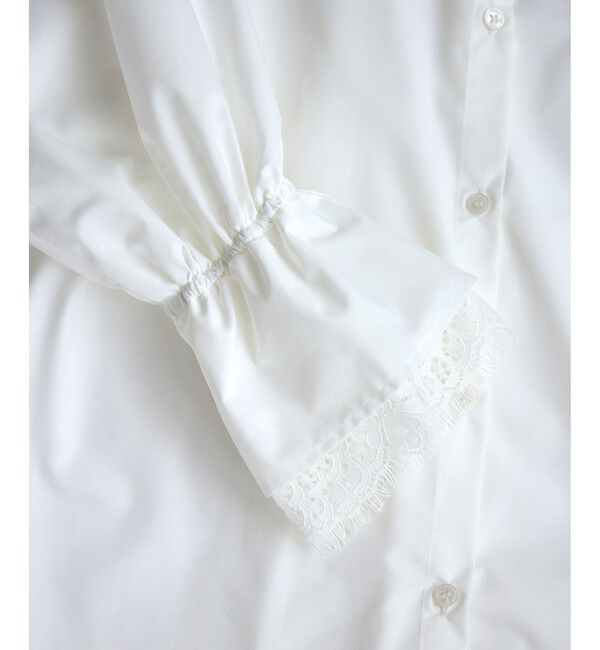 VIS「レーススリーブAラインシャツ」|シャツ・ブラウス|