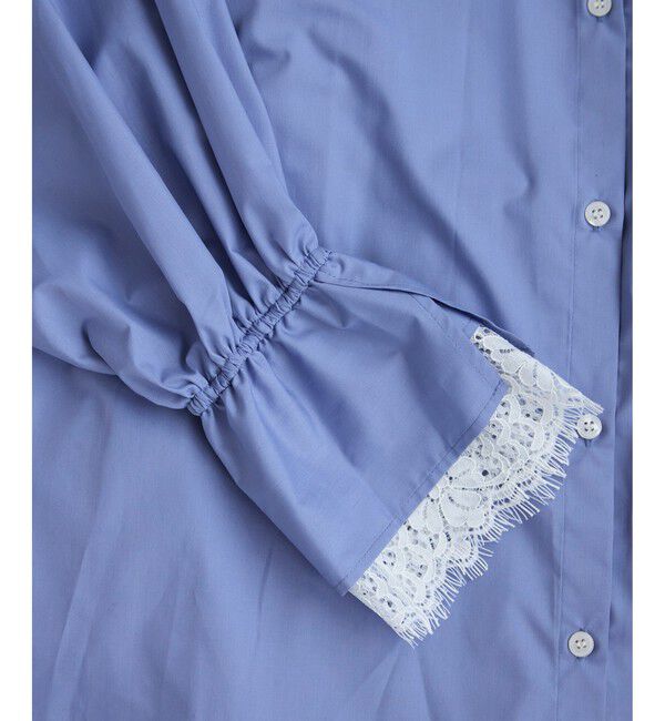 VIS「レーススリーブAラインシャツ」|シャツ・ブラウス|