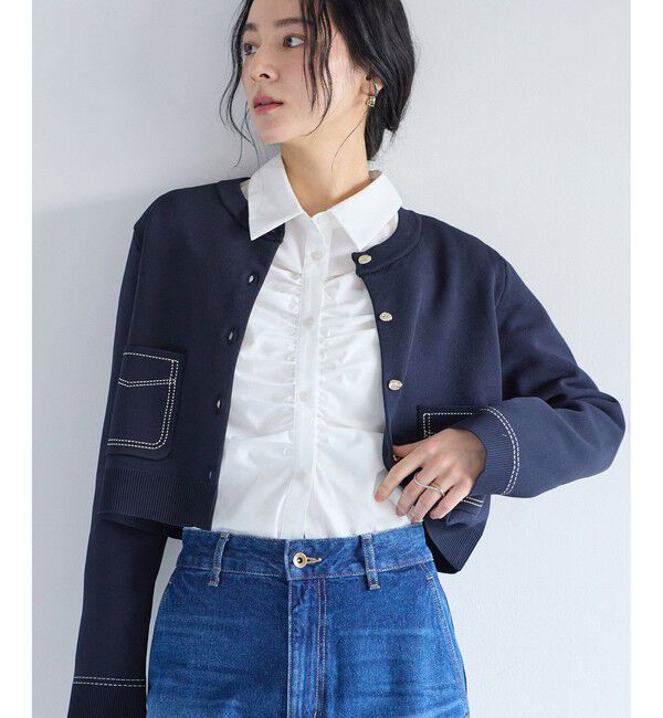 VIS「フロントギャザーシャツ」|シャツ・ブラウス|