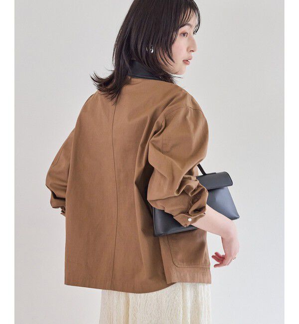 VIS「バイカラー衿カバーオール」|その他|