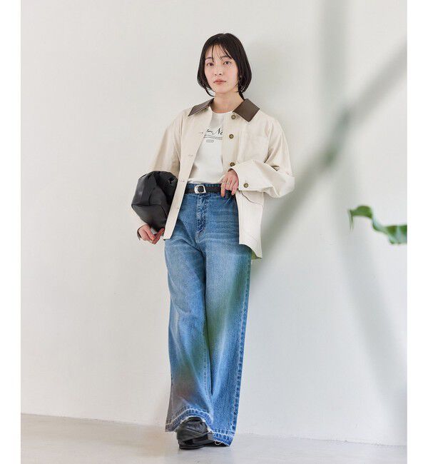 VIS「バイカラー衿カバーオール」|その他|