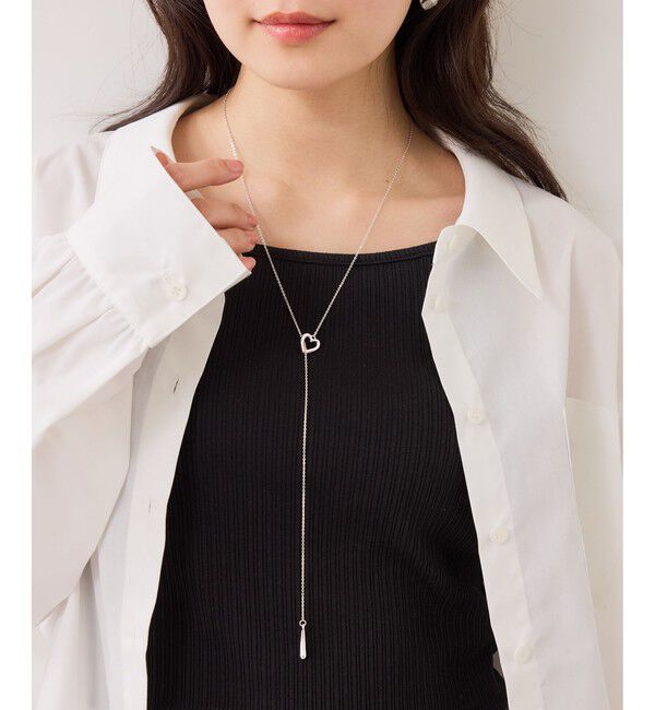 VIS「ハートポイントチェーンYネックレス」|ネックレス|