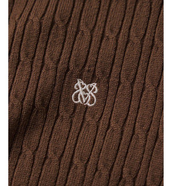 VIS「ポロ衿ケーブルカーディガン」|カーディガン|