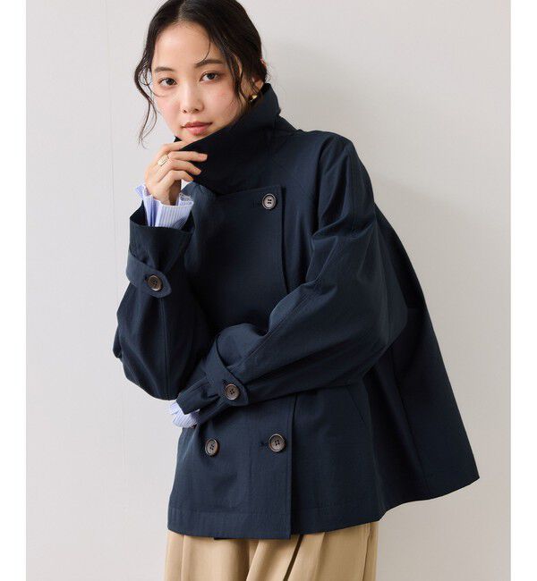 VIS「ショートトレンチコート/UVケア・撥水・花粉ガード」|トレンチコート|