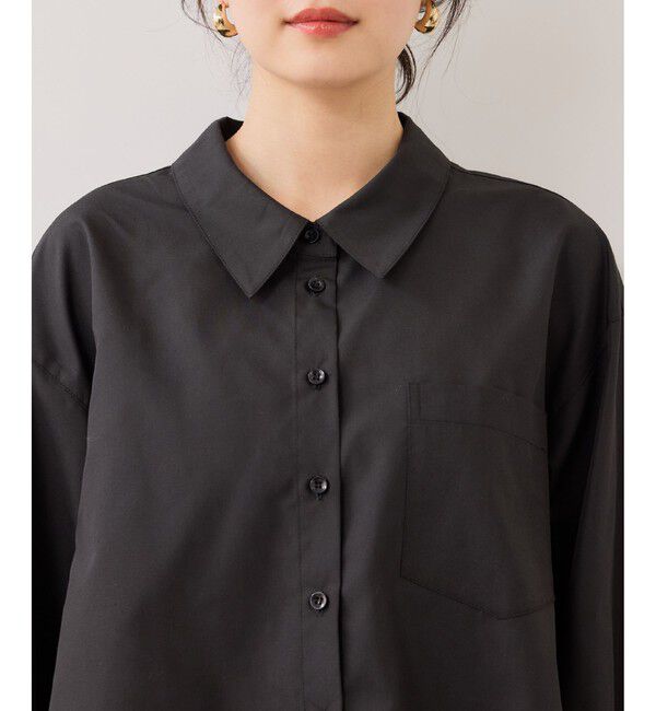 VIS「裾レースドッキングシャツ」|シャツ・ブラウス|