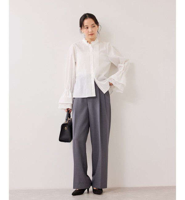 VIS「レイヤードレーススリーブブラウス」|シャツ・ブラウス|