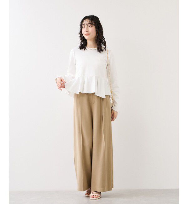 VIS「イレギュラーヘムペプラムカットソープルオーバー」|Tシャツ・カットソー|