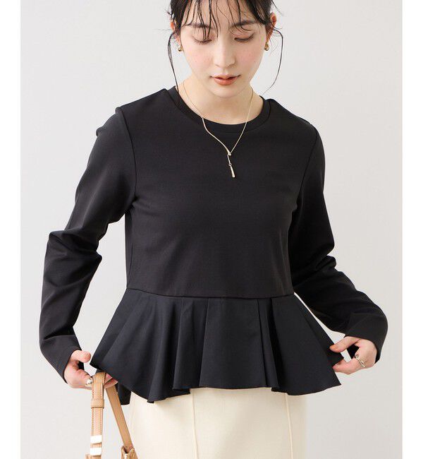 VIS「イレギュラーヘムペプラムカットソープルオーバー」|Tシャツ・カットソー|