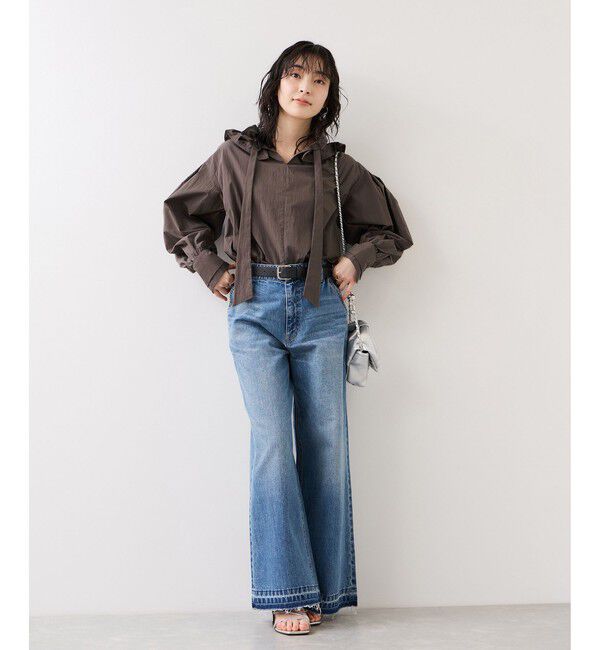 VIS「フリルネックブラウス」|シャツ・ブラウス|