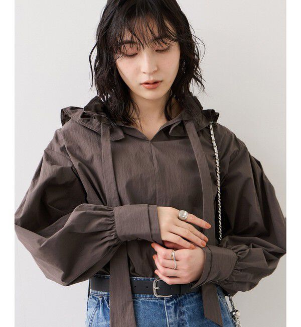 VIS「フリルネックブラウス」|シャツ・ブラウス|