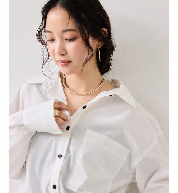 VIS「ウエストリボンシャツ/イージーケア・WEB限定カラー」|シャツ・ブラウス|