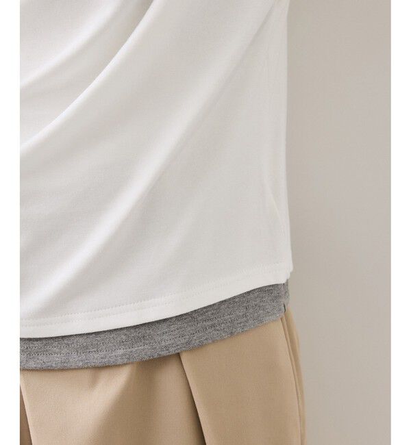 VIS「【WEB限定】レイヤードドレーププルオーバー」|Tシャツ・カットソー|