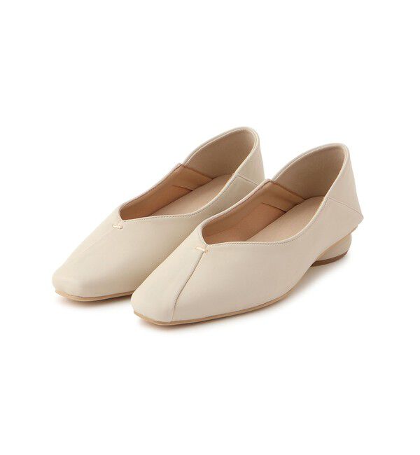 VIS「さっと履けるVカットバブーシュパンプス/2WAY」|パンプス|