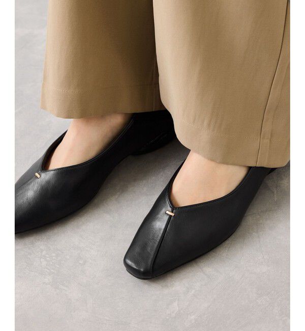 VIS「さっと履けるVカットバブーシュパンプス/2WAY」|パンプス|