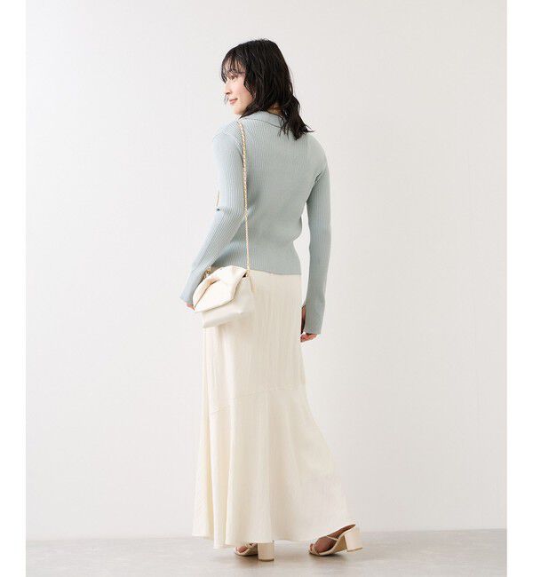 VIS「サテンツイルマーメイドスカート」|スカート|