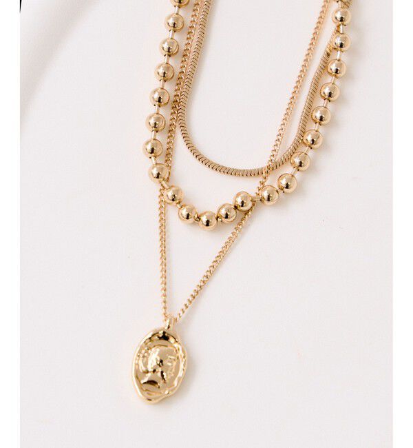 VIS「ダブルチェーンコインネックレス」|ネックレス|ゴールド(90)