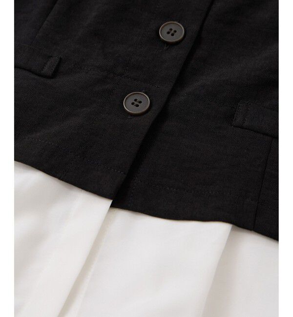 VIS「美easy前開きビスチェドッキングシャツ/イージーケア・接触冷感・セットアップ対応」|シャツ・ブラウス|