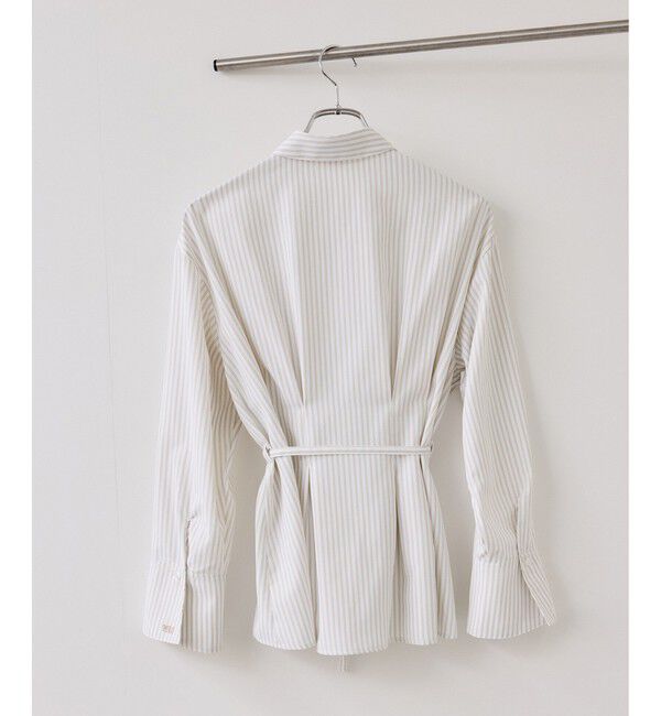 VIS「【POLO BCS】VIS別注ベルト付きウエストタックシャツブラウス」|シャツ・ブラウス|