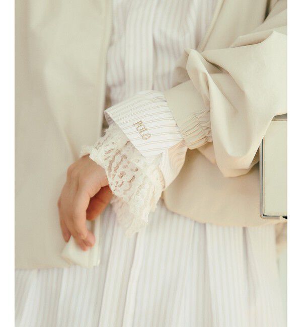 VIS「【POLO BCS】VIS別注ベルト付きウエストタックシャツブラウス」|シャツ・ブラウス|