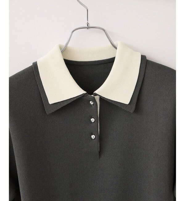 VIS「ダブルカラーポロトップス/イージーケア・WEB限定カラー」|ポロシャツ|