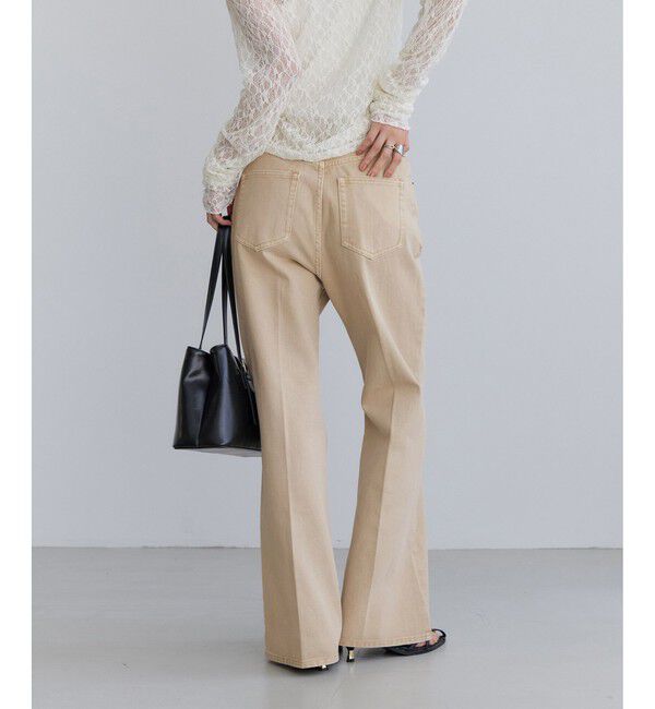 VIS「カラーフレアデニムパンツ」|デニム|