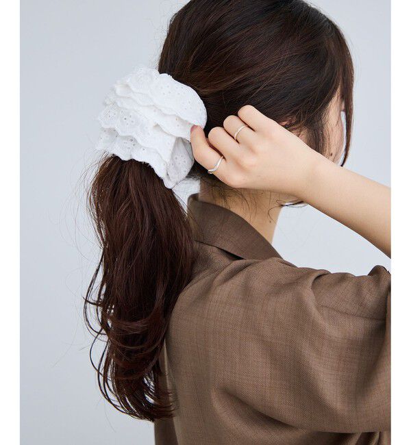 VIS「コットンレースシュシュ」|ヘアゴム・シュシュ|