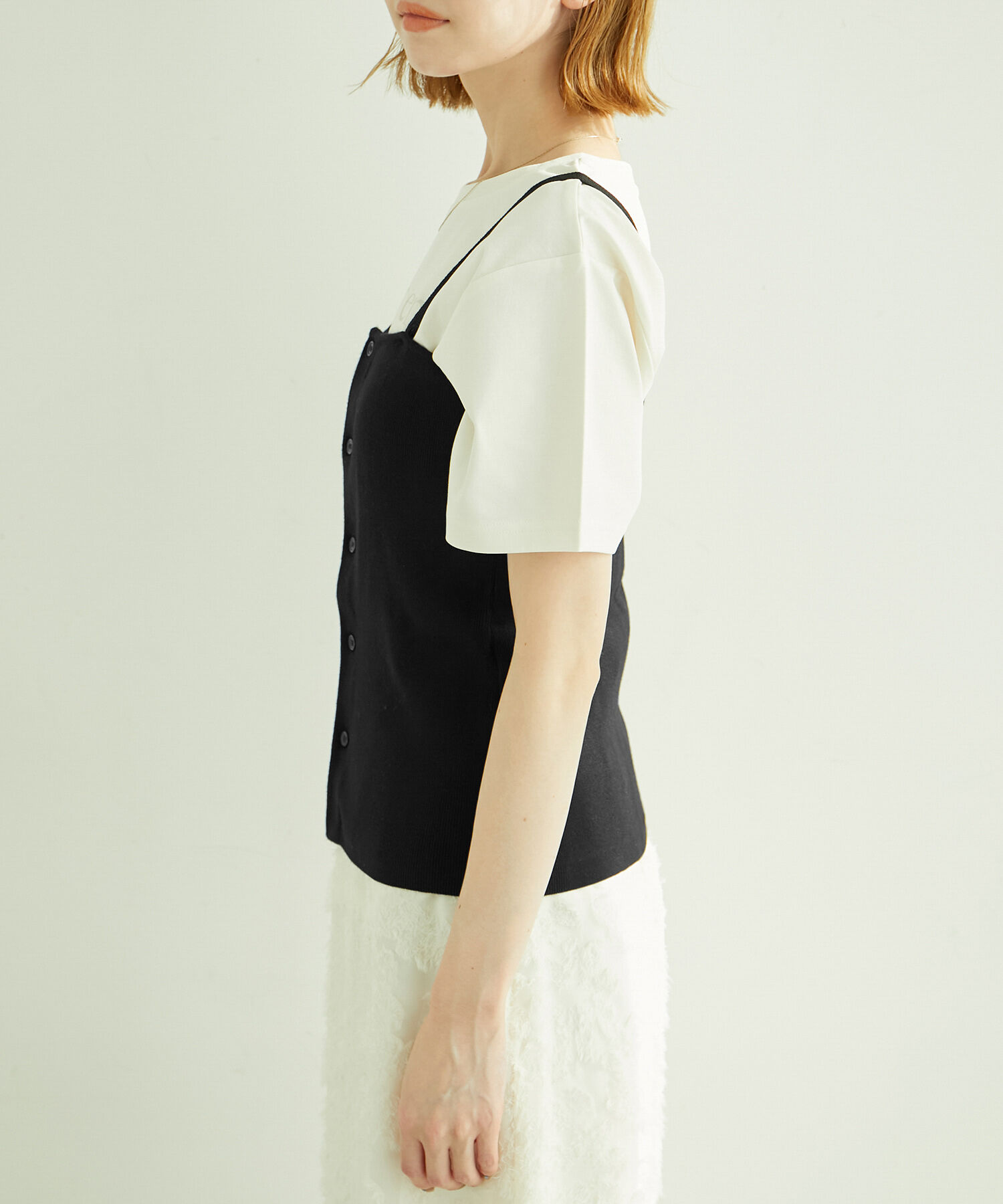 Rope&rsquo;Picnic「着丈が選べる/ニットビスチェ」|キャミソール|