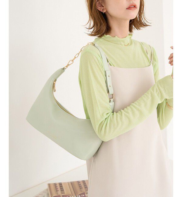 Rope&rsquo;Picnic「シアーカットプチハイネックプルオーバー」|Tシャツ・カットソー|ライトグリン(33)