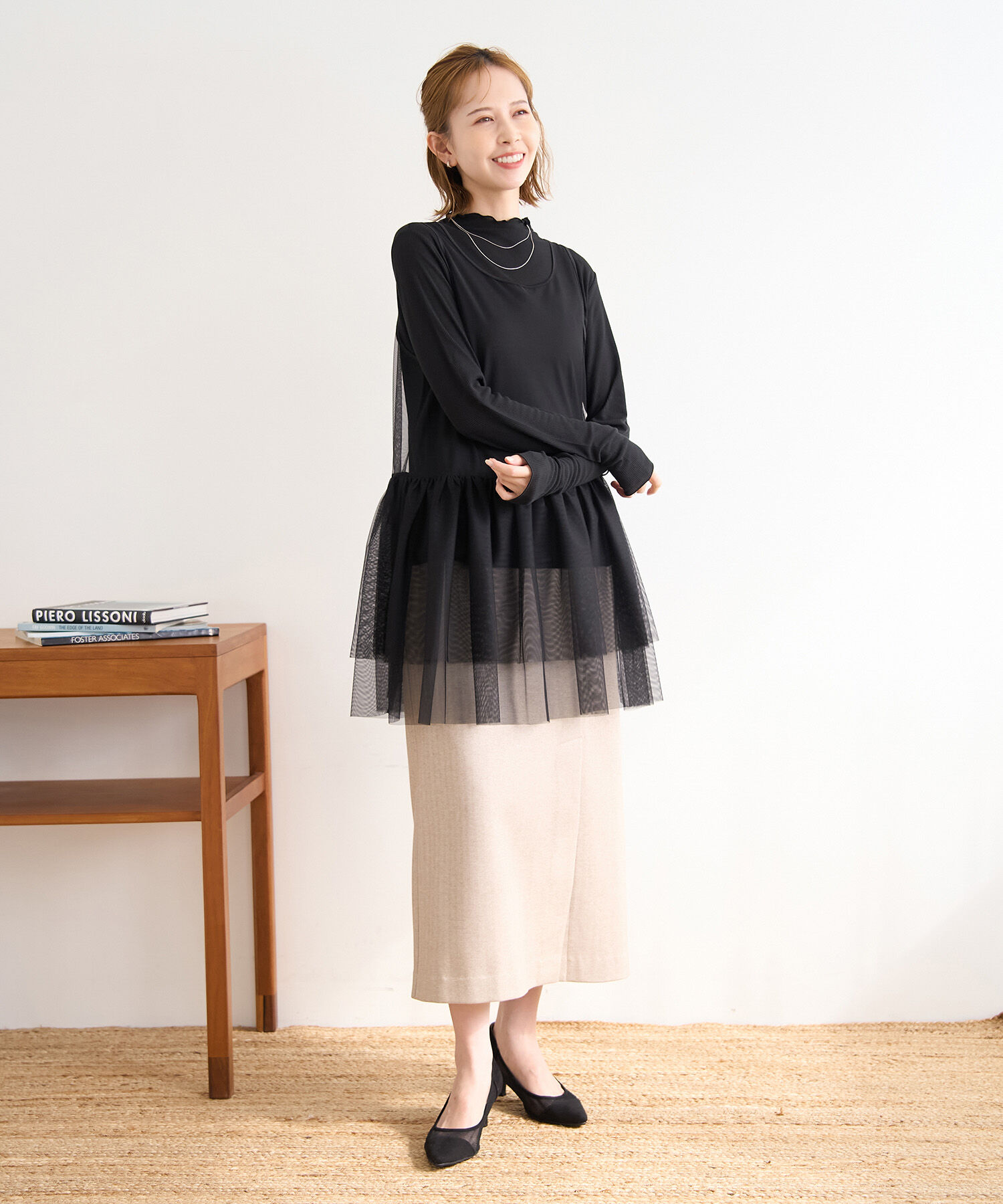 Rope&rsquo;Picnic「シアーカットプチハイネックプルオーバー」|Tシャツ・カットソー|