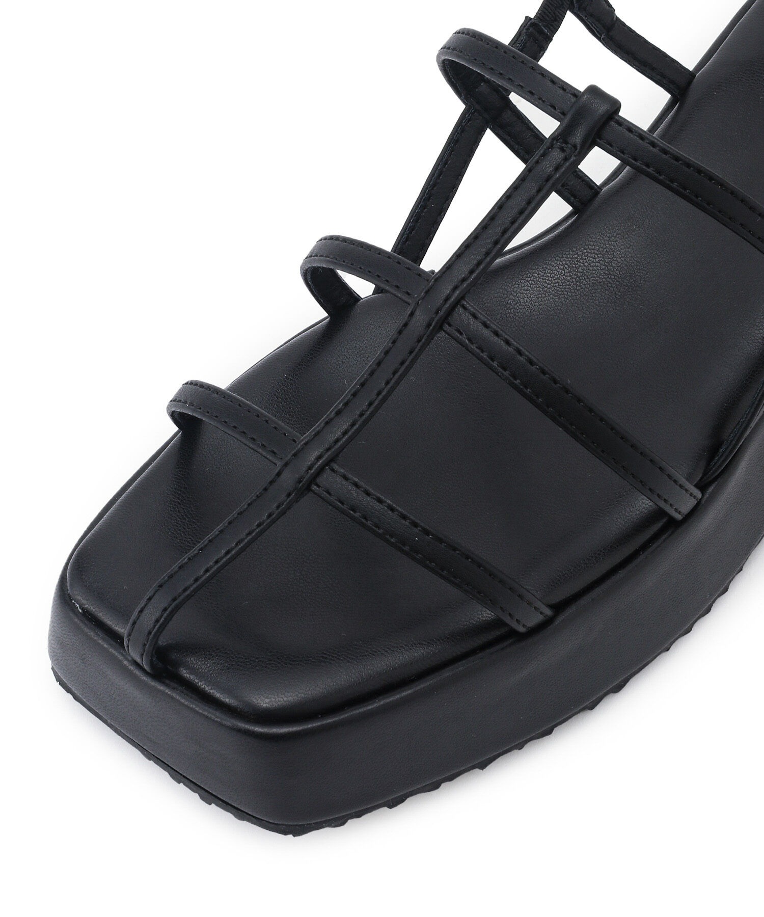 ROPE PICNIC PASSAGE「スキニーストラッププラットフォームサンダル」|サンダル|