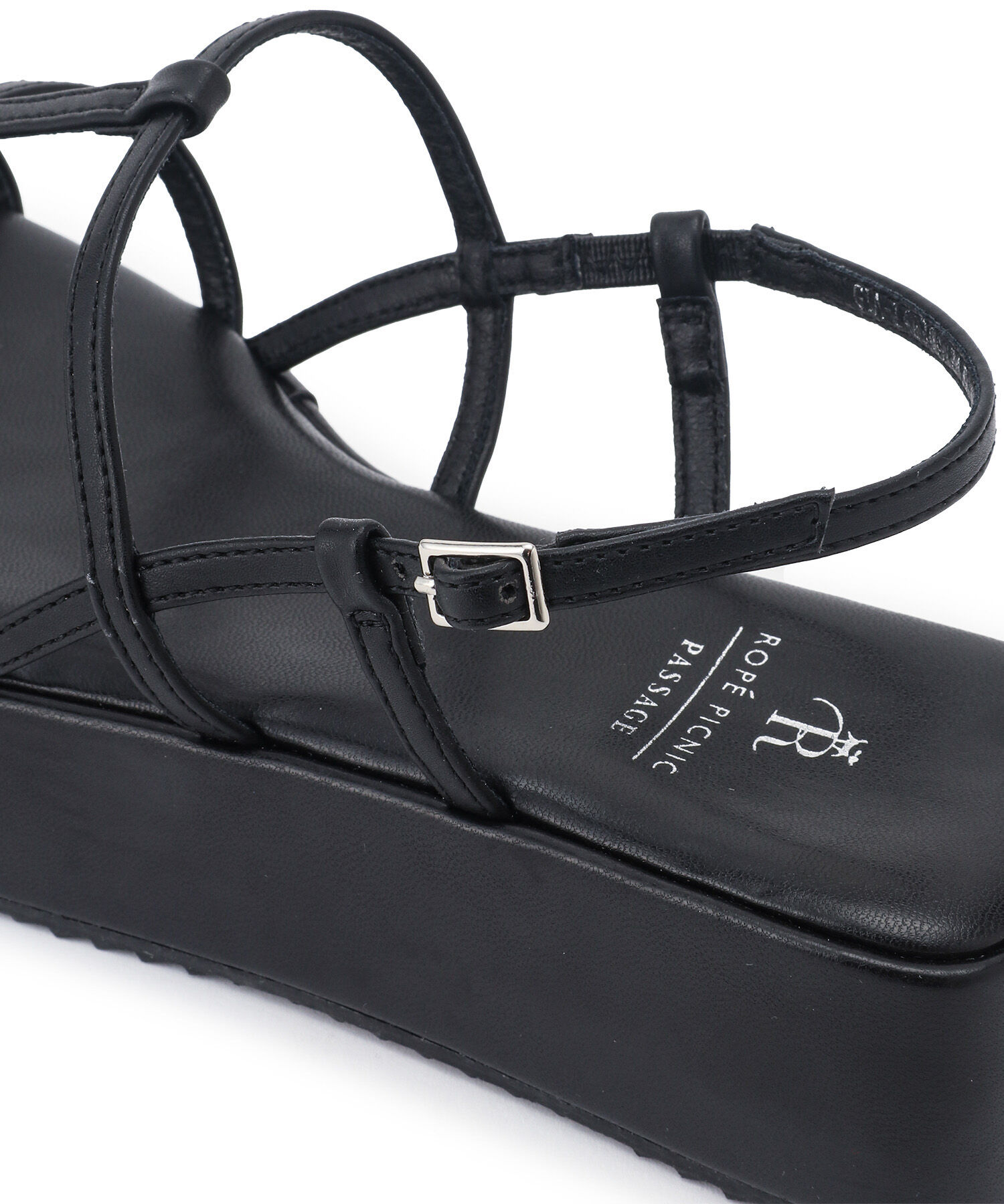 ROPE PICNIC PASSAGE「スキニーストラッププラットフォームサンダル」|サンダル|