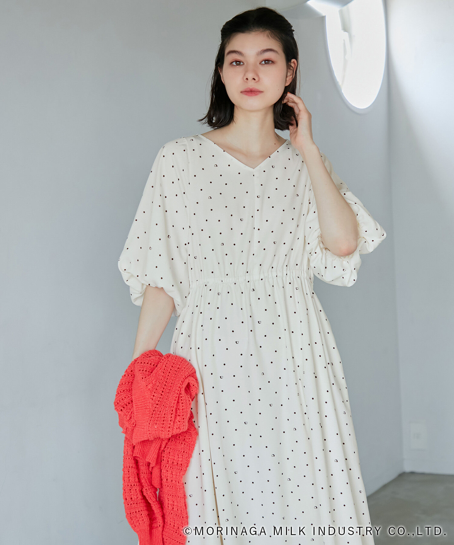 Rope&rsquo;Picnic「【Pino meets ROPE' PICNIC】Pinoドット柄ワンピース」|ワンピース|