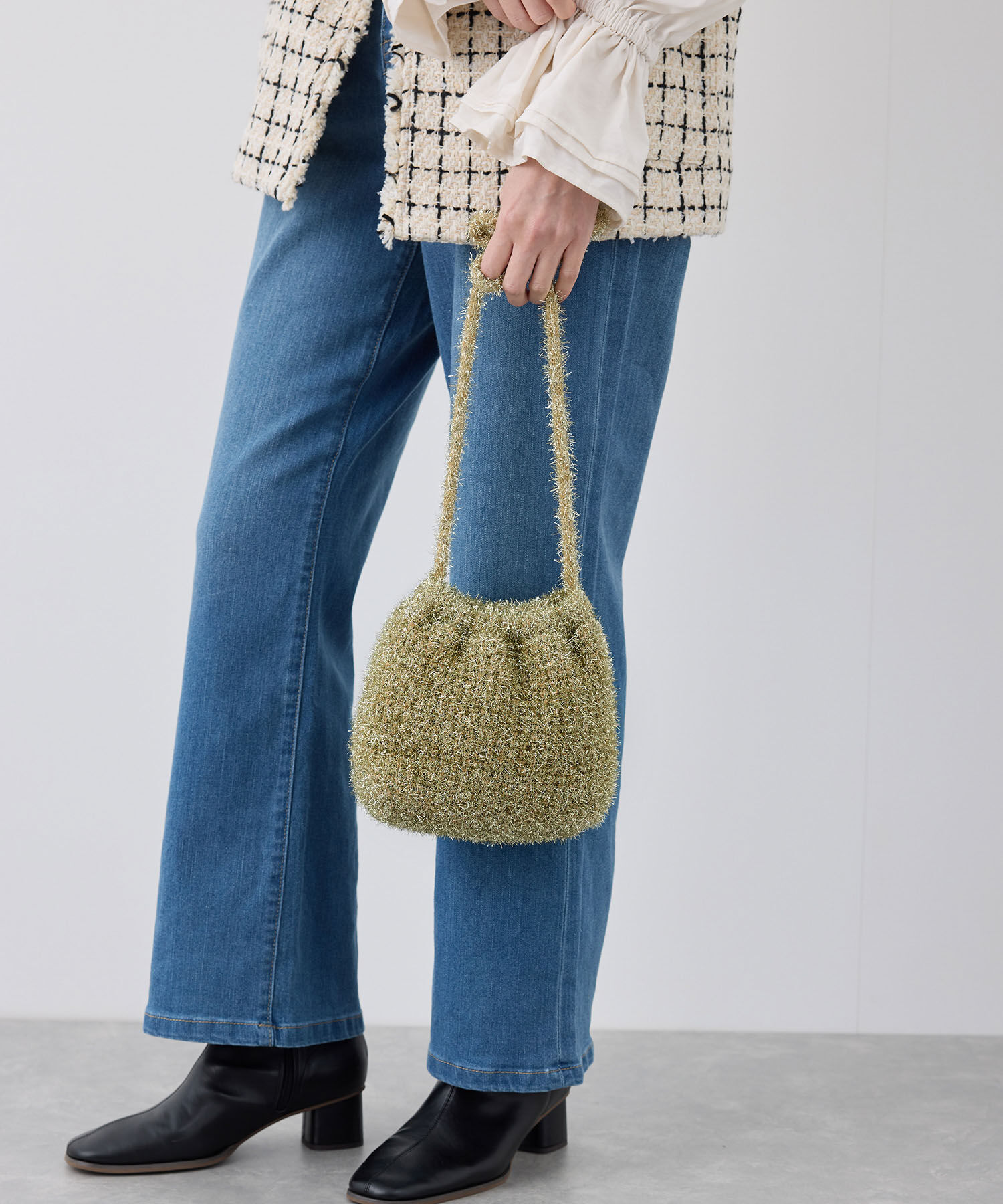 ROPE PICNIC PASSAGE「キラキラニットショルダーバッグ」|ショルダー・メッセンジャー|