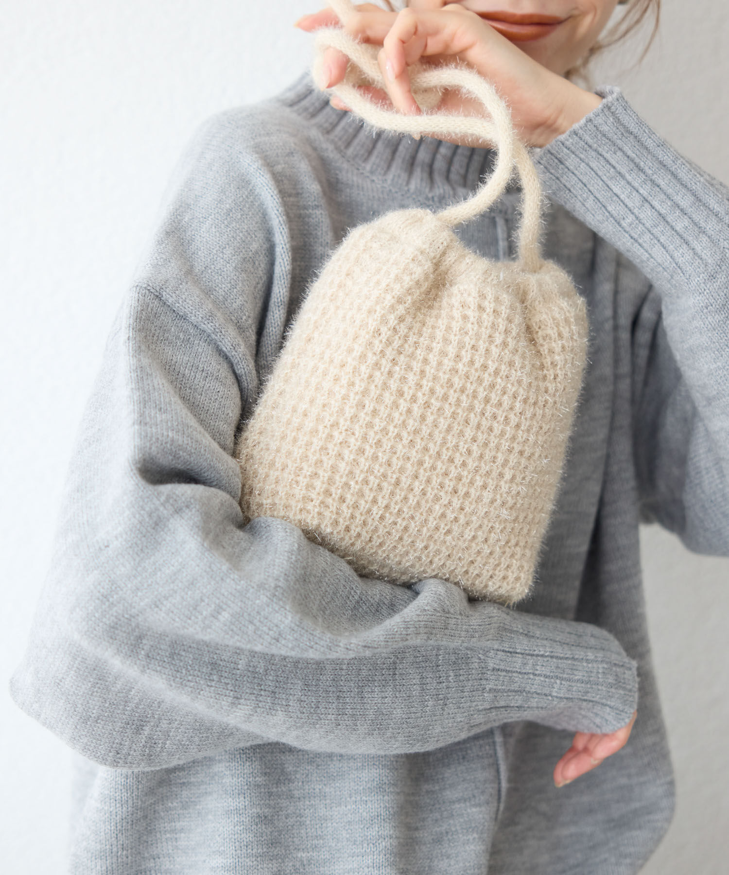 ROPE PICNIC PASSAGE「キラキラニットショルダーバッグ」|ショルダー・メッセンジャー|