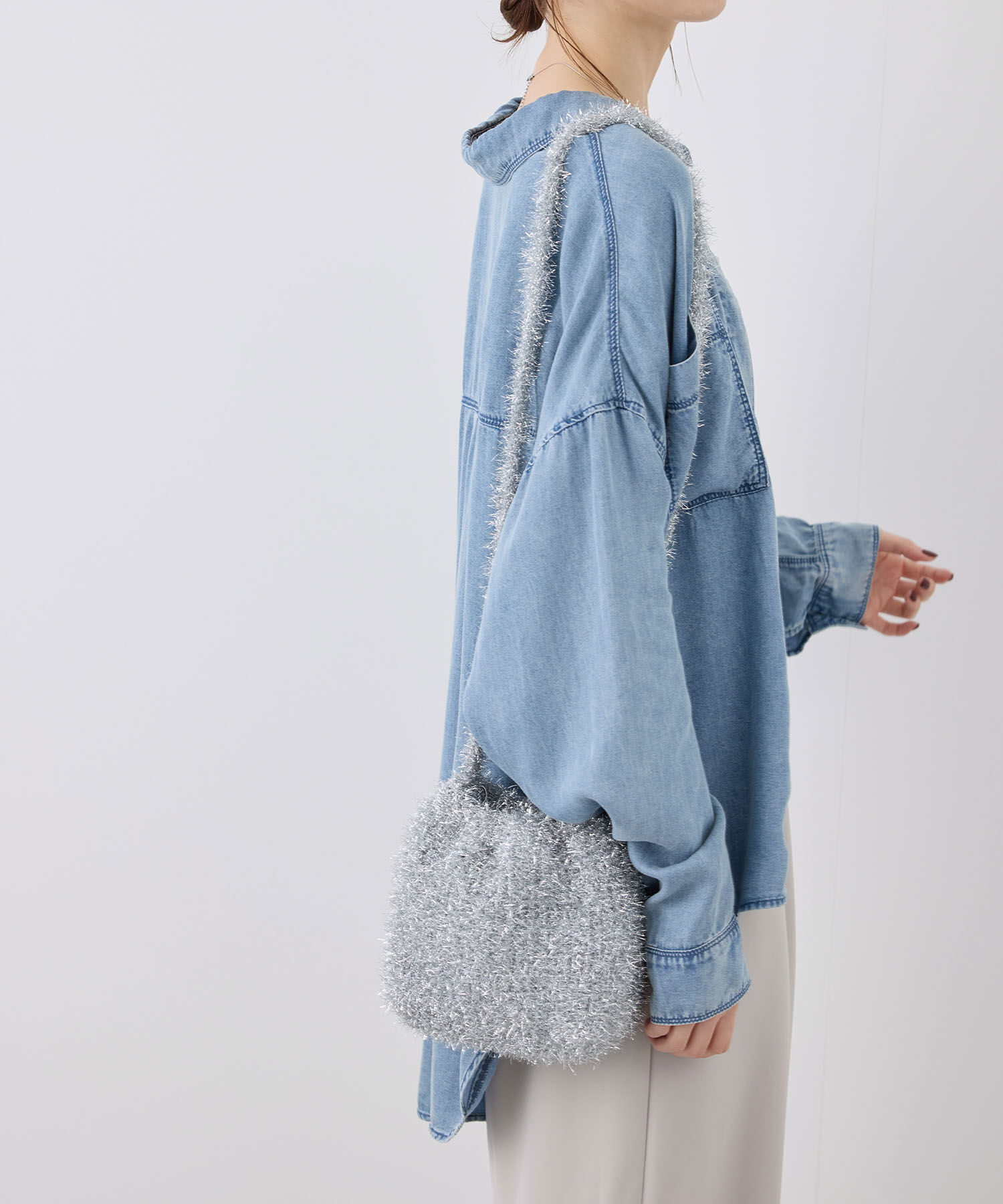 ROPE PICNIC PASSAGE「キラキラニットショルダーバッグ」|ショルダー・メッセンジャー|