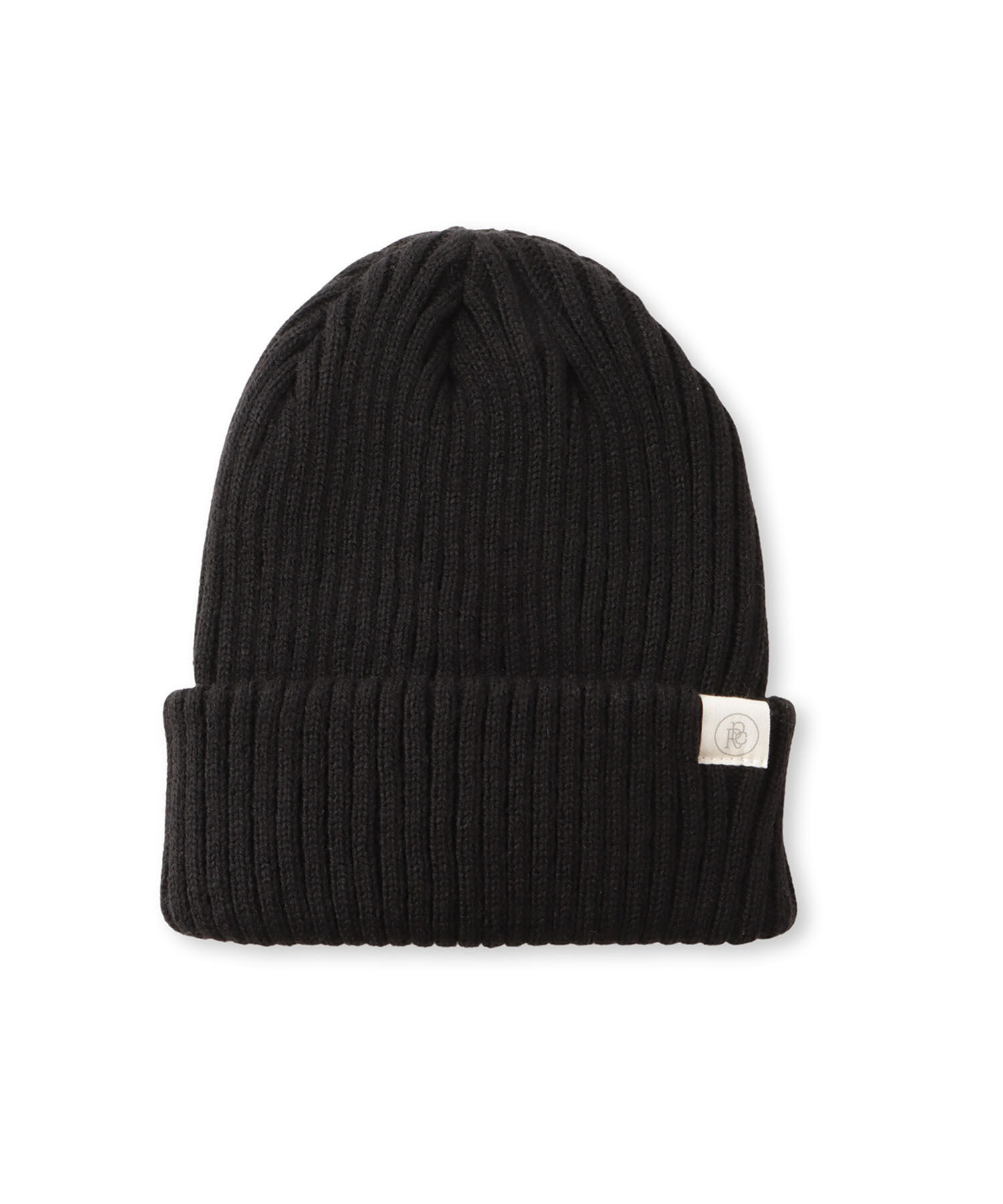 ROPE PICNIC PASSAGE「リブニットワッチ」|ニット帽|ブラック(01)