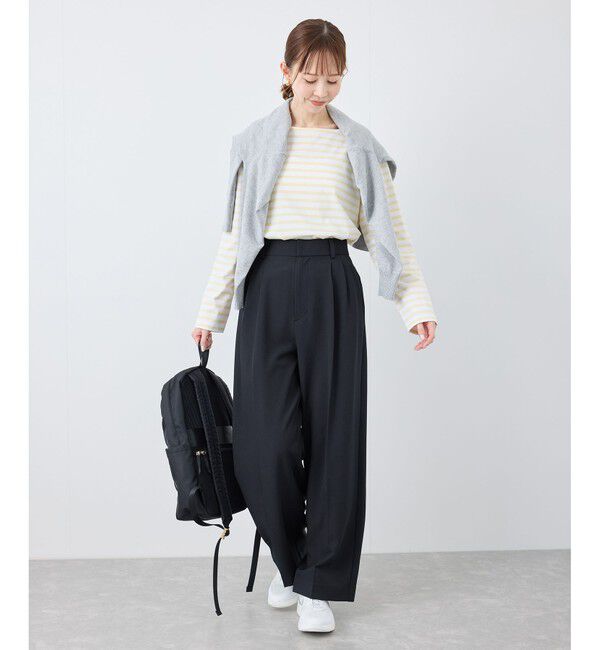 Rope&rsquo;Picnic「クリアツイルワイドパンツ/セレモニー・セットアップ対応」|チノ|