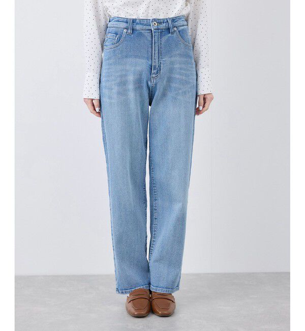 Rope&rsquo;Picnic「【ウエスト革命デニム】ウエストシェイプハイライズマムジーンズ」|デニム|