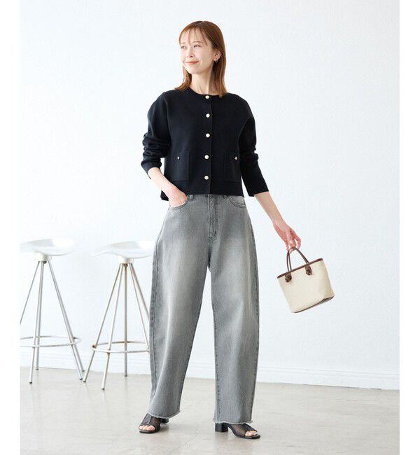 Rope&rsquo;Picnic「【emur/エミュール】カービーデニムパンツ」|デニム|