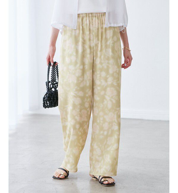 Rope&rsquo;Picnic「フローラルプリントイージーパンツ」|チノ|