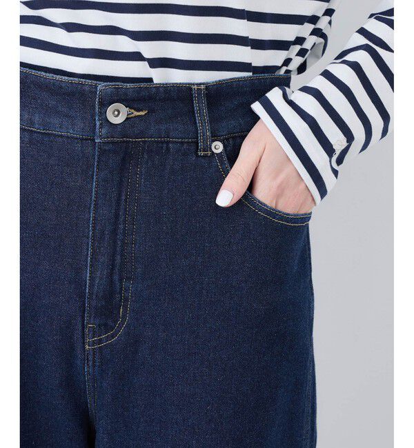 Rope&rsquo;Picnic「【ウエスト革命デニム】ウエストシェイプデニムワイドパンツ」|デニム|