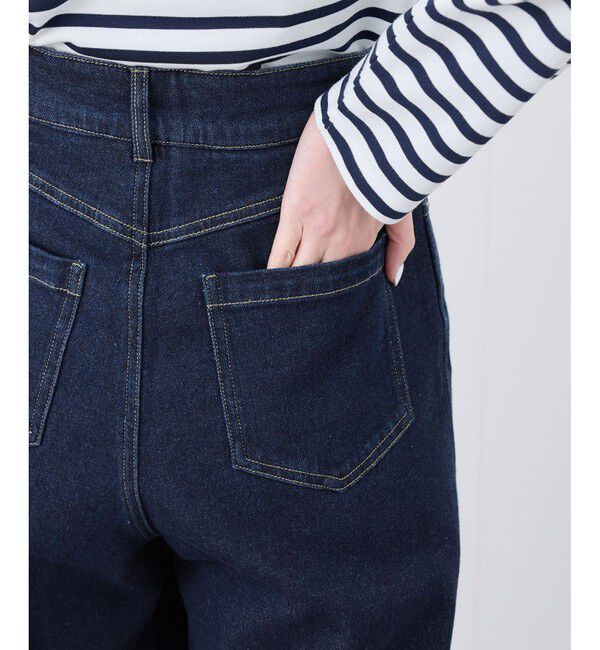 Rope&rsquo;Picnic「【ウエスト革命デニム】ウエストシェイプデニムワイドパンツ」|デニム|