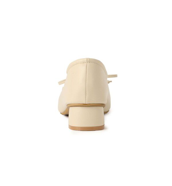 ROPE PICNIC PASSAGE「リボンギャザーミドルヒールパンプス」|パンプス|