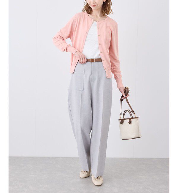 ROPE PICNIC PASSAGE「リボンギャザーミドルヒールパンプス」|パンプス|