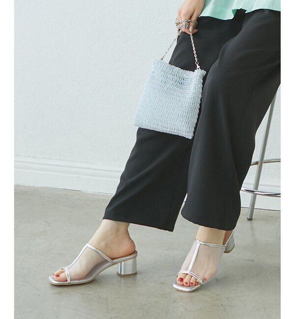 ROPE PICNIC PASSAGE「スクエアトゥチュールミュール」|パンプス|