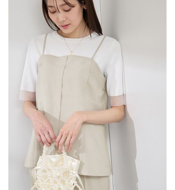 Rope&rsquo;Picnic「【吸水速乾・防シワ】エフォートレスリラックスビスチェ」|キャミソール|