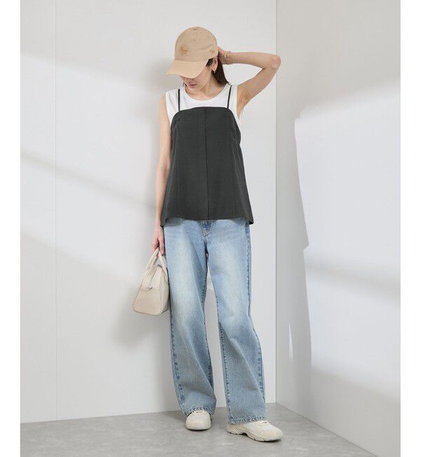 Rope&rsquo;Picnic「【吸水速乾・防シワ】エフォートレスリラックスビスチェ」|キャミソール|