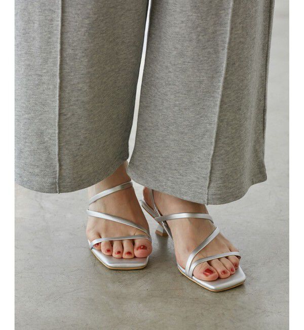 ROPE PICNIC PASSAGE「ナローストラップキトゥンヒールサンダル」|サンダル|