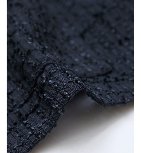 Rope&rsquo;Picnic「【サマー・ツイード】金ボタンカーディジャケット」|ノーカラージャケット|